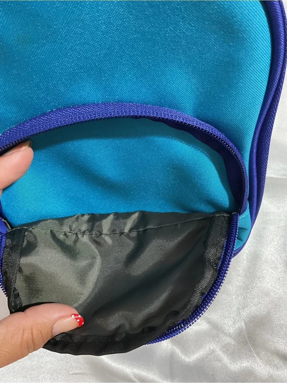 Kids Mini Backpack in Teal and Royal Blue - Lightweight School Bag